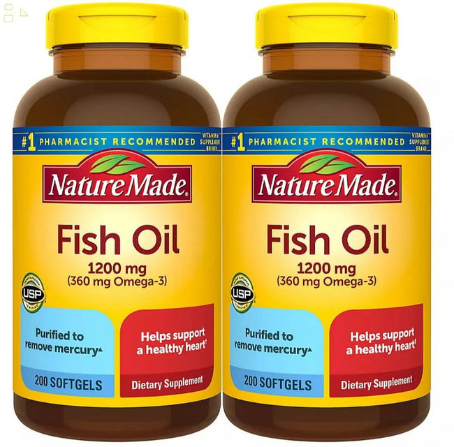 Nature Made Fish Oil 1200 Mg., 400 Softgels | Omega-3 EPA and DHA