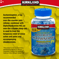 K.S Signature Rapid Released Acetaminophen PM, 500 Mg, 375 Caps Extra Strength | Compare to Tylenol PM Active Ingredients 