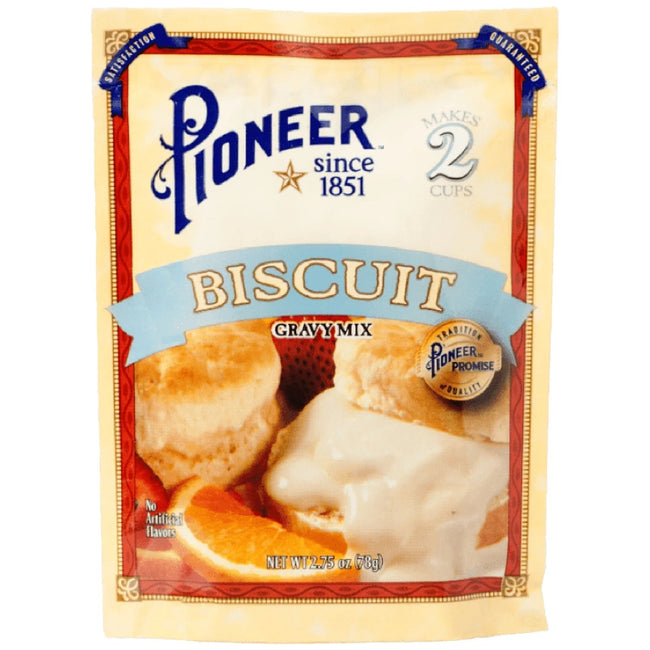 Pioneer Biscuit Gravy Mix, 2.75 Oz – Just Add Water for Rich, Creamy Gravy – Perfect for Biscuits, Breakfast, and More!