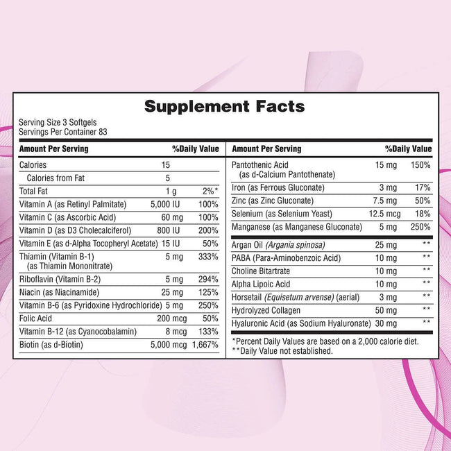 NB Hair, Skin and Nails, 250 Softgels