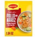 Maggi Arroz Chicken Sopa Sabor a Pollo Con Arroz Chicken Flavored Rice Soup Mix, Instant Soup Packets 1.94 Oz