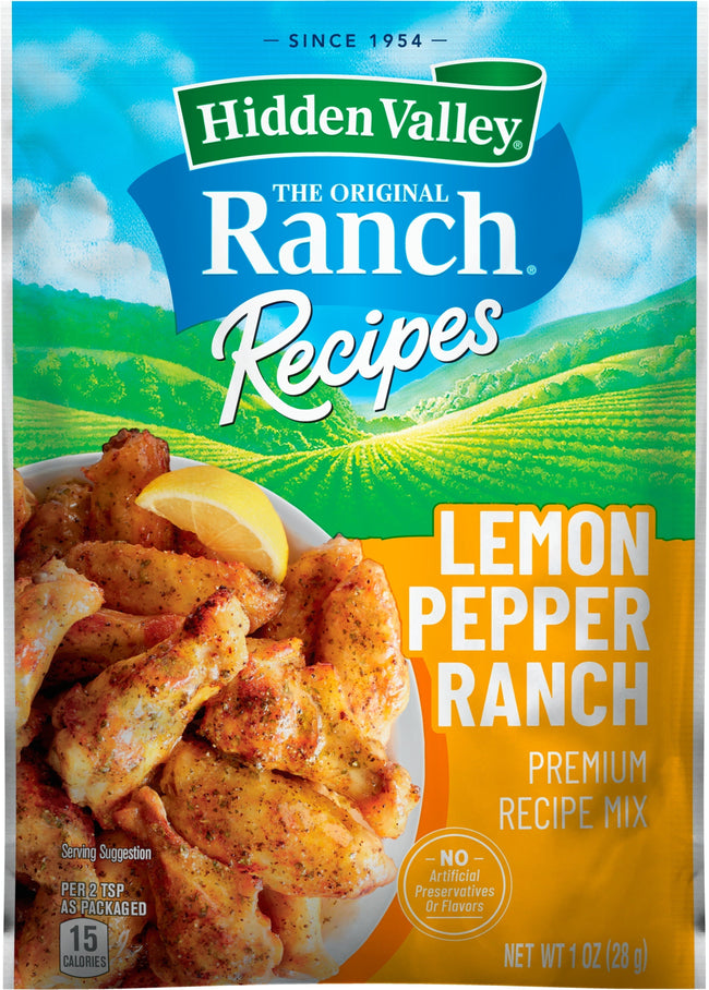 Hidden Valley Lemon Pepper Ranch Recipes Lemon Pepper Ranch Premium Re ...