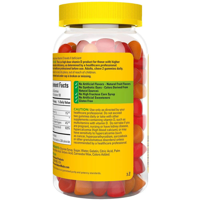 Nature Made D3 5000 Gummies Extra-Strength Vitamin (125 Mcg) (200 Ct.)