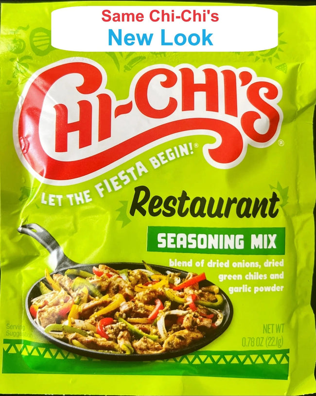 CHI-CHI'S Fiesta Restaurante Seasonings Mix, .78 Oz | Diced Onions, Garlic, and Green Chiles Packaging May Vary